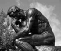 paradigma valor del individuo pensador de rodin grises