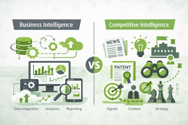 Business intelligence versus competitive intelligence